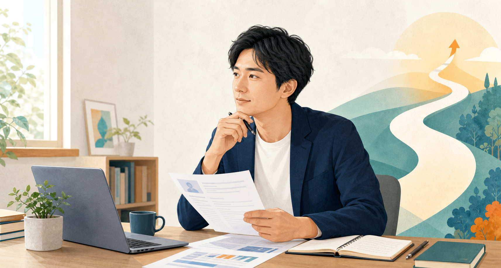 dodaを使った転職活動を振り返る30代男性