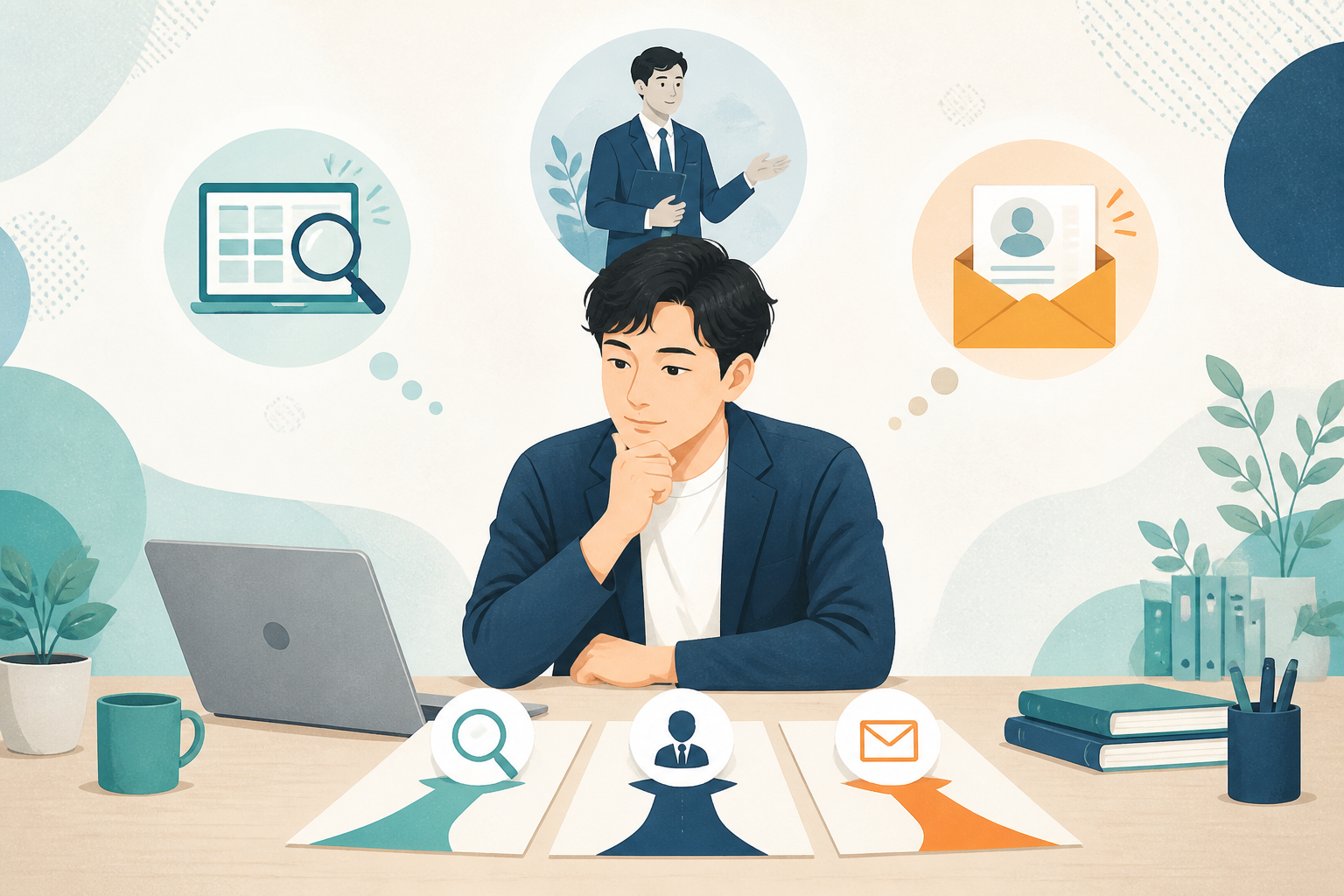 転職サイト・エージェント・スカウトを比較する30代男性