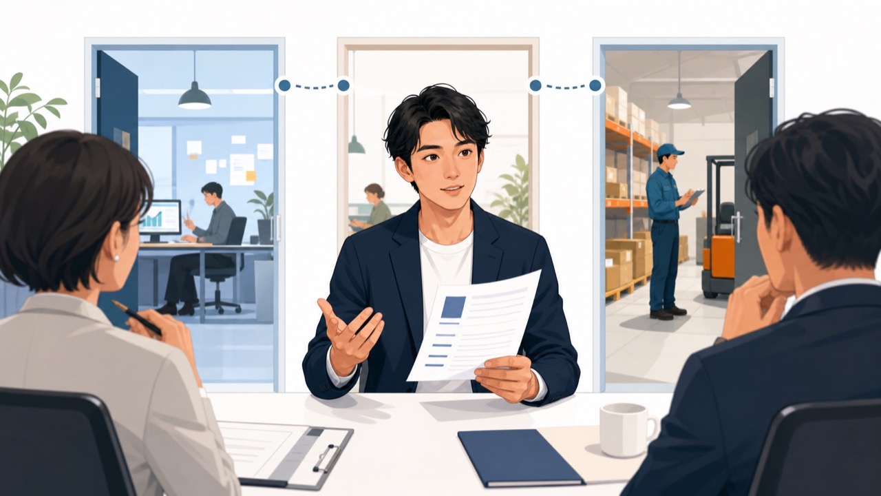 3回の転職経験を採用面接で説明する30代男性