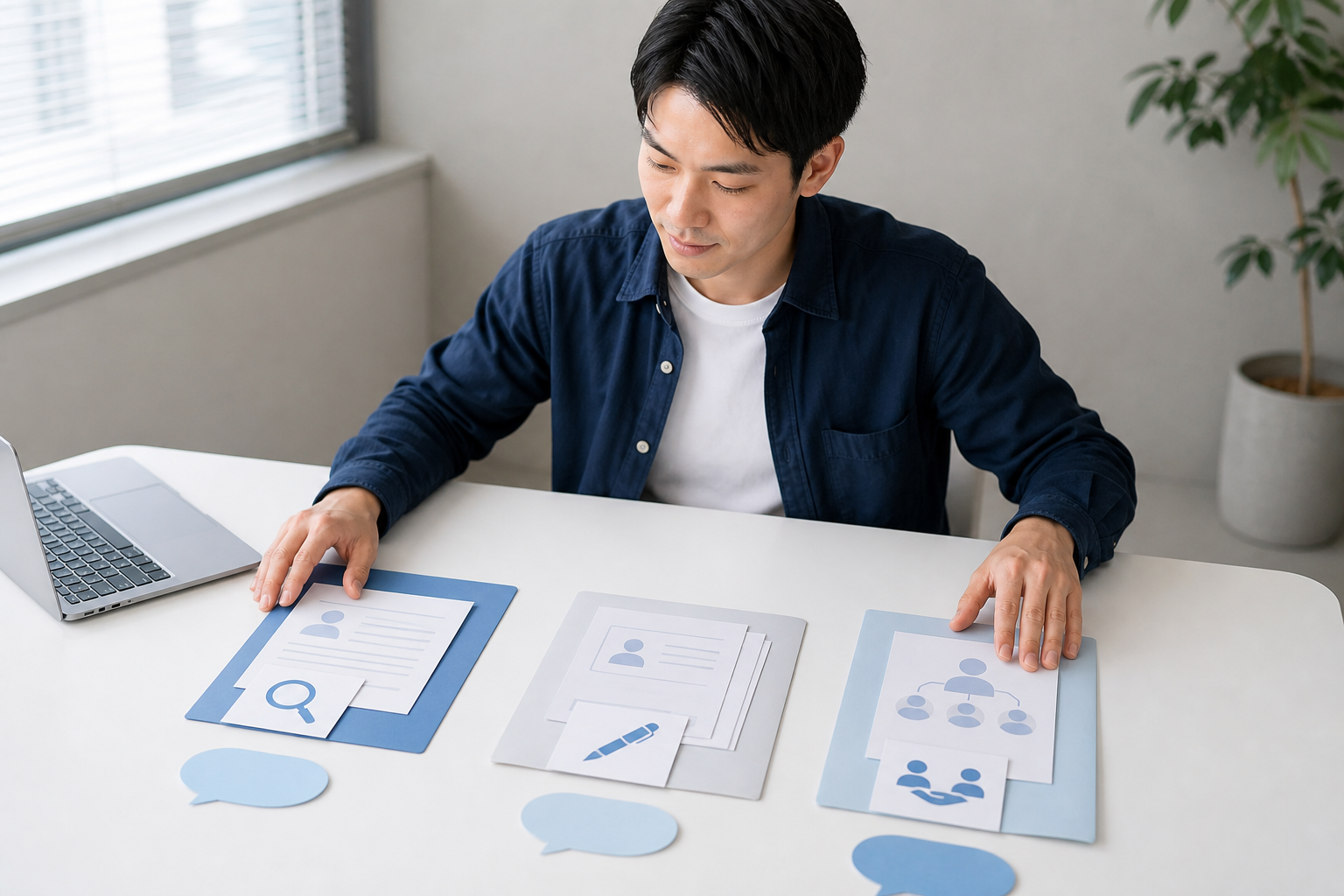 転職エージェントの3つの役割を整理する30代男性